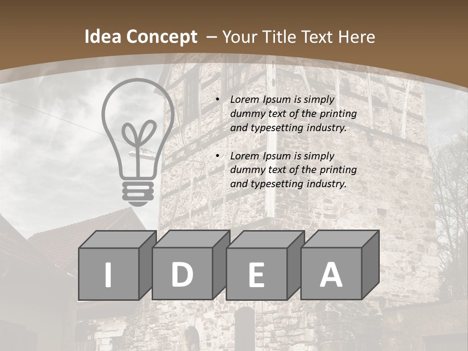 City Construction Tower PowerPoint Template