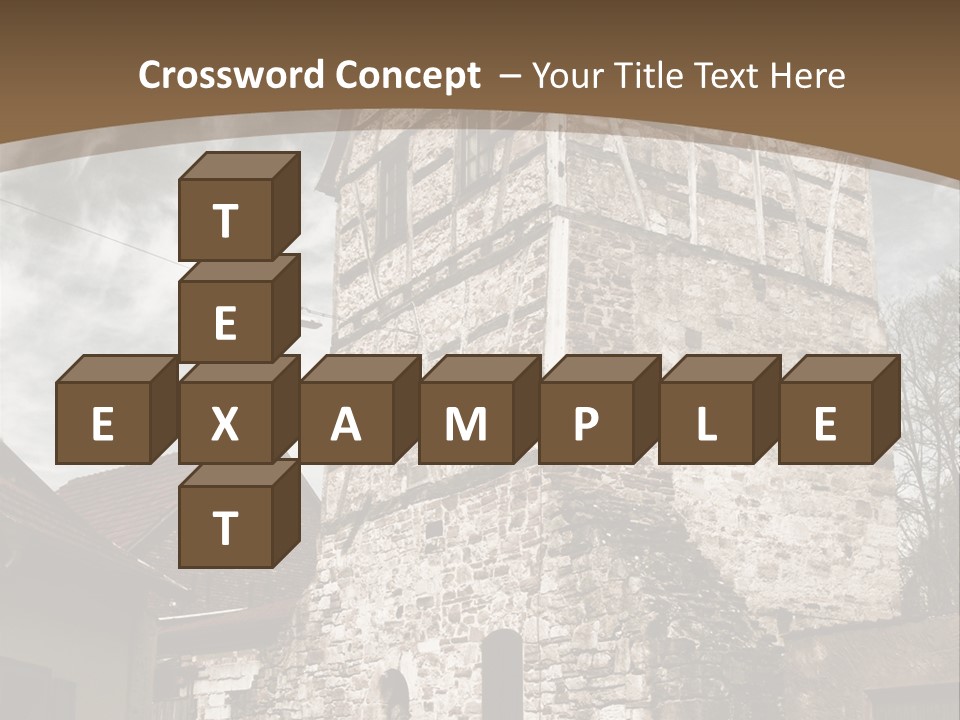 City Construction Tower PowerPoint Template