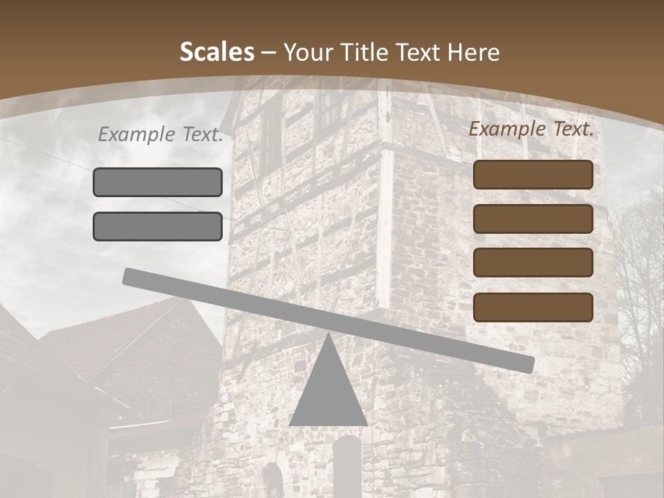 City Construction Tower PowerPoint Template