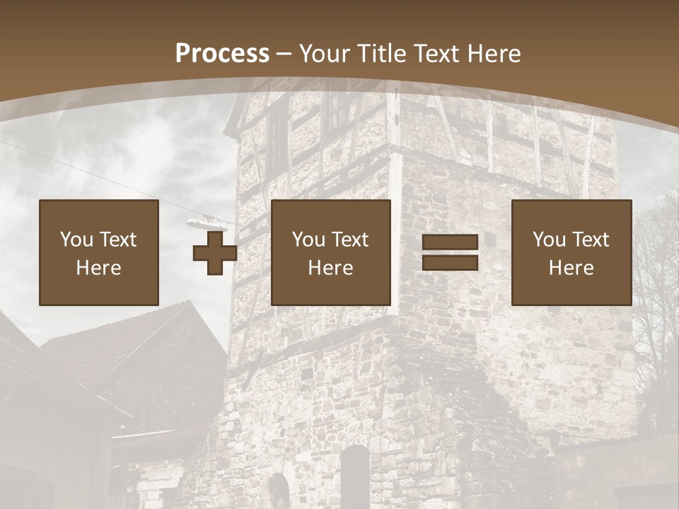 City Construction Tower PowerPoint Template