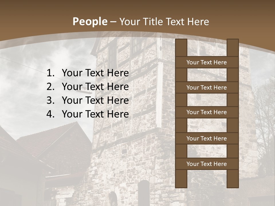 City Construction Tower PowerPoint Template