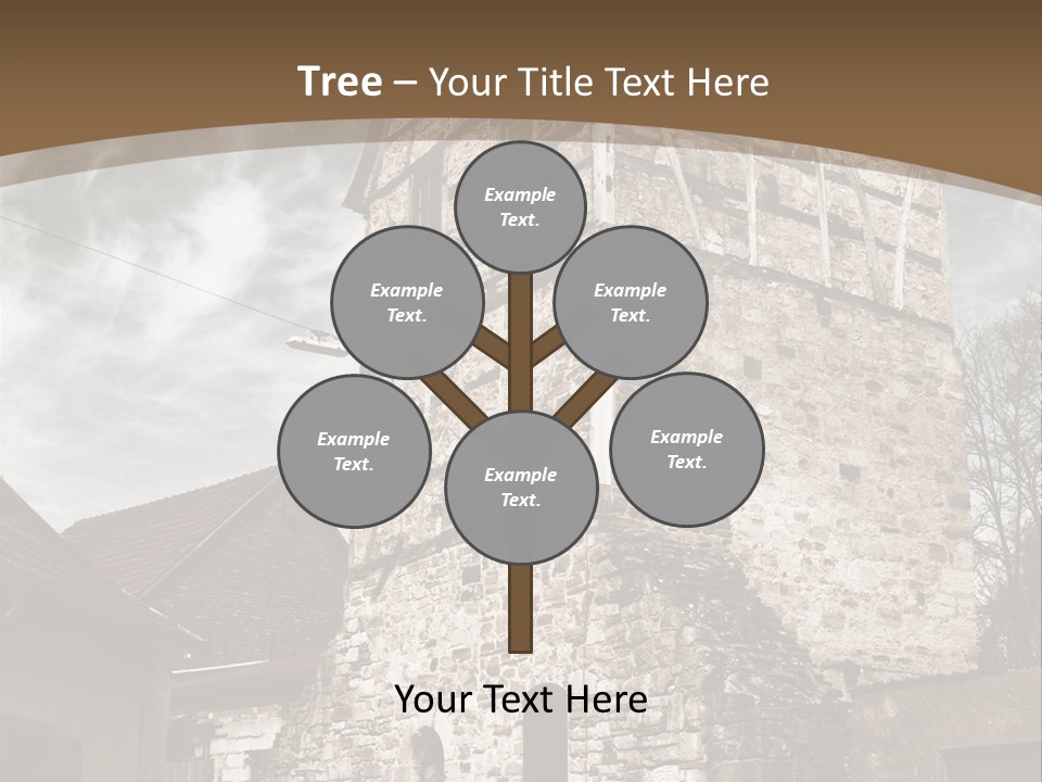 City Construction Tower PowerPoint Template
