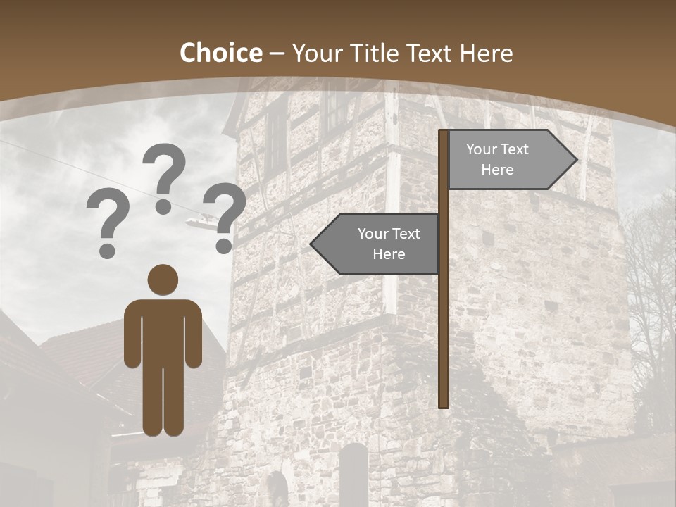 City Construction Tower PowerPoint Template