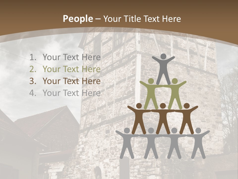 City Construction Tower PowerPoint Template