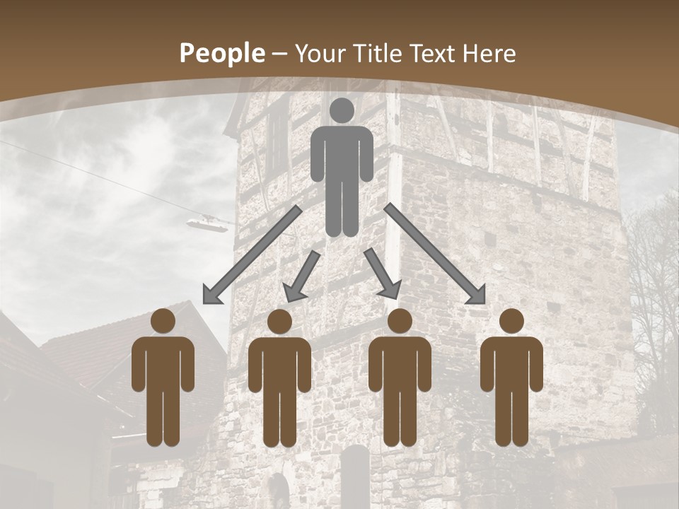 City Construction Tower PowerPoint Template