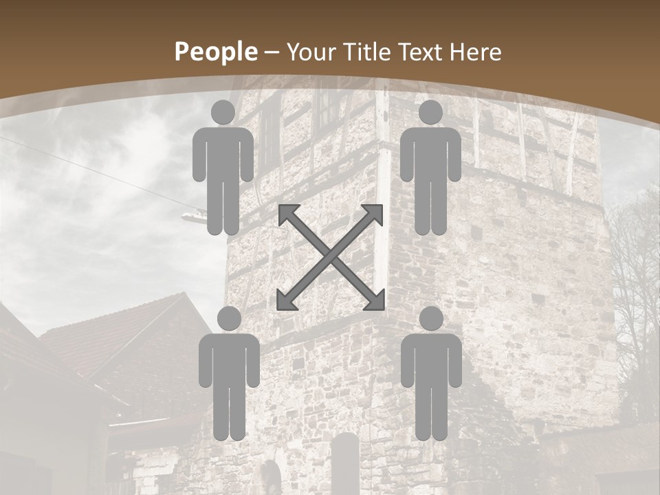 City Construction Tower PowerPoint Template