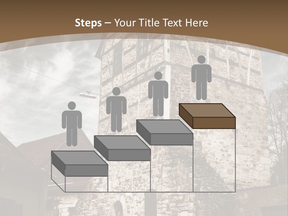 City Construction Tower PowerPoint Template