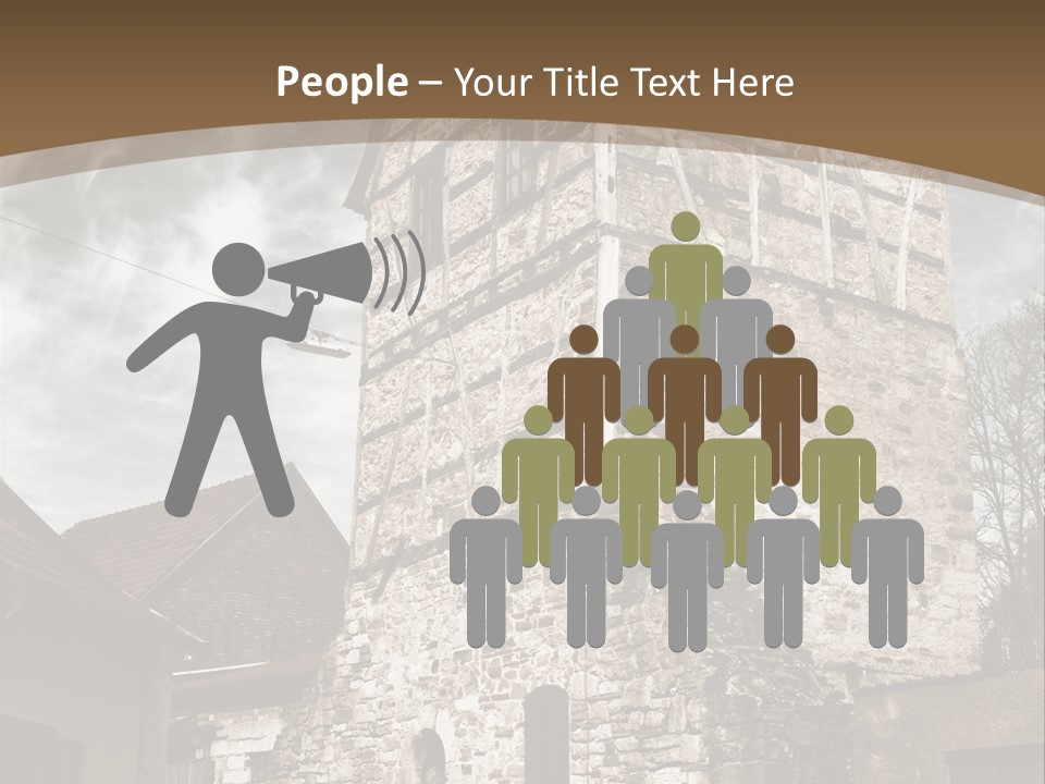 City Construction Tower PowerPoint Template