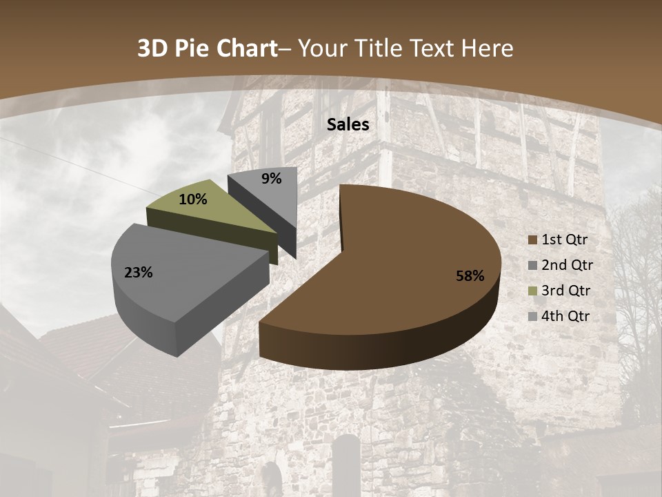 City Construction Tower PowerPoint Template