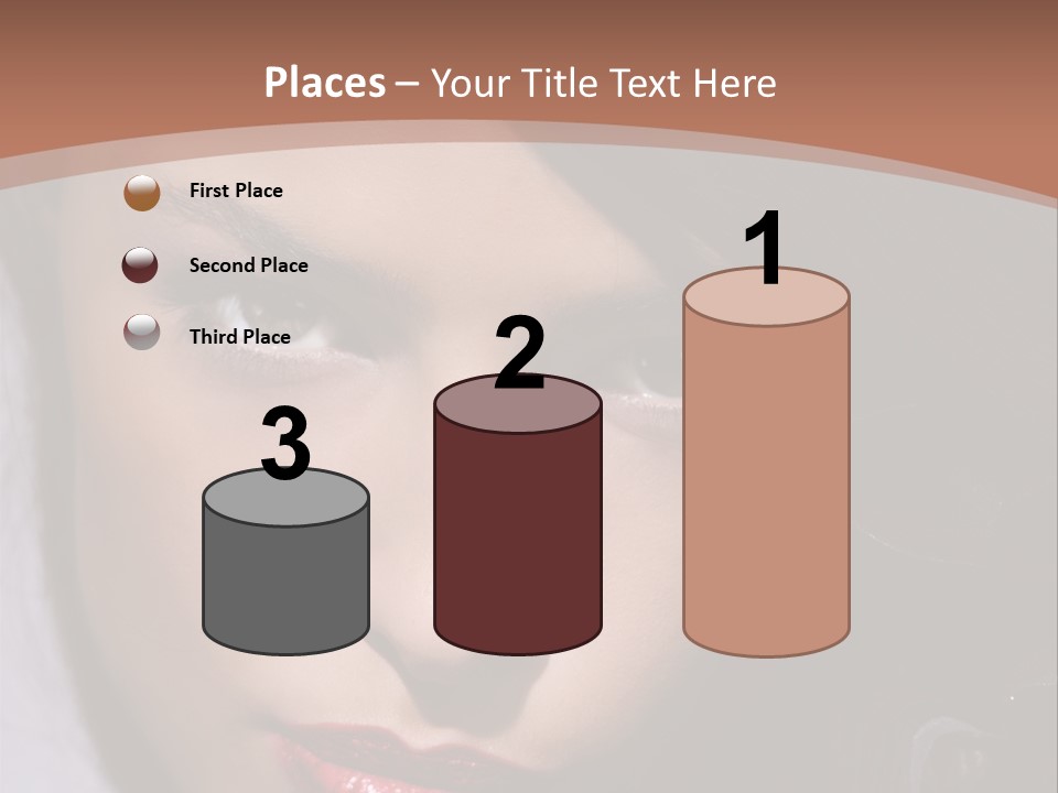 Sensual Lady Brunette PowerPoint Template