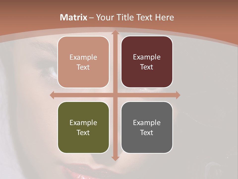 Sensual Lady Brunette PowerPoint Template