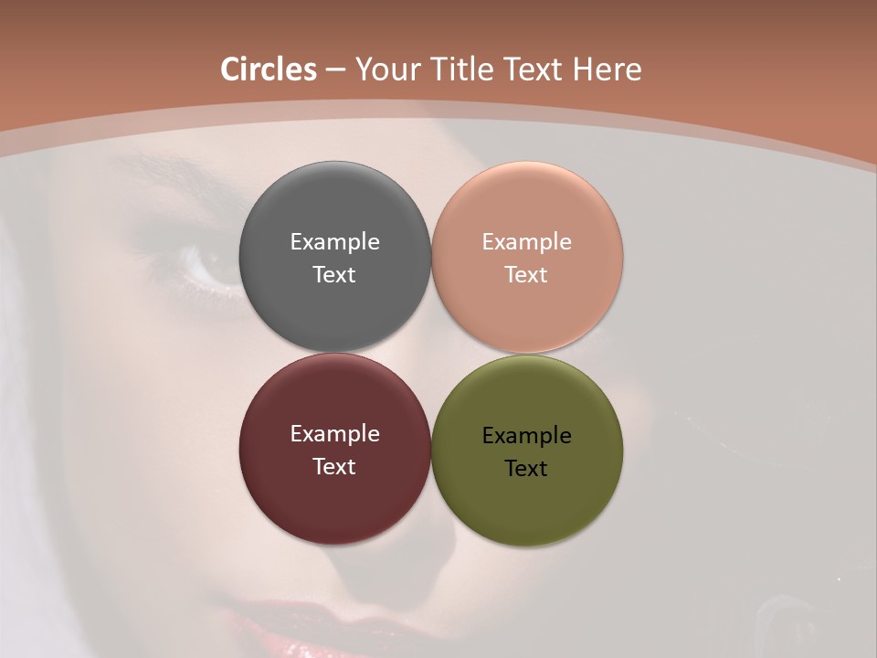 Sensual Lady Brunette PowerPoint Template