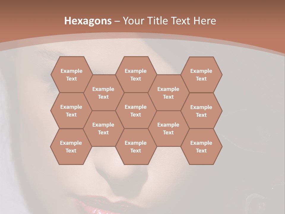 Sensual Lady Brunette PowerPoint Template