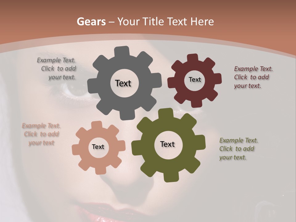 Sensual Lady Brunette PowerPoint Template