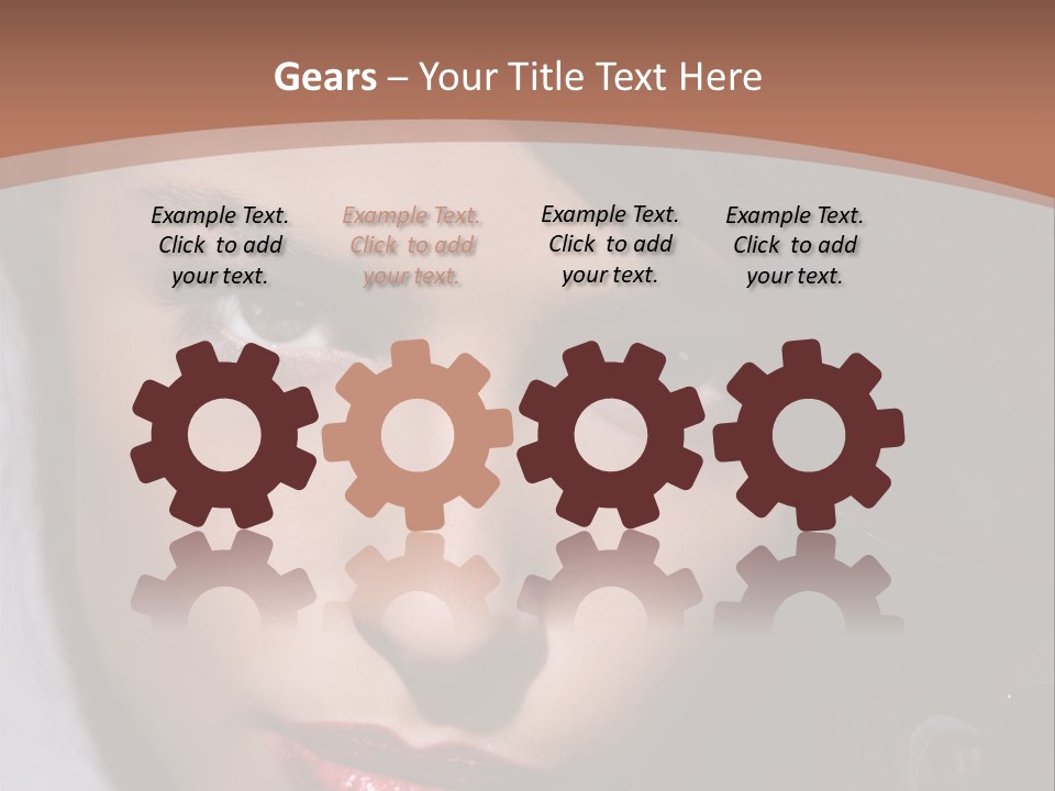 Sensual Lady Brunette PowerPoint Template