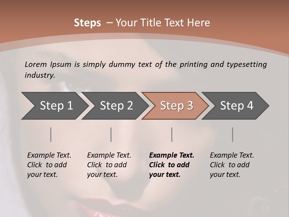 Sensual Lady Brunette PowerPoint Template