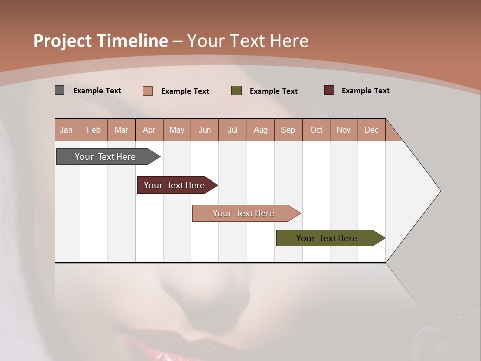 Sensual Lady Brunette PowerPoint Template