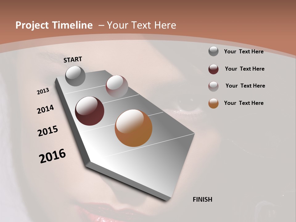 Sensual Lady Brunette PowerPoint Template