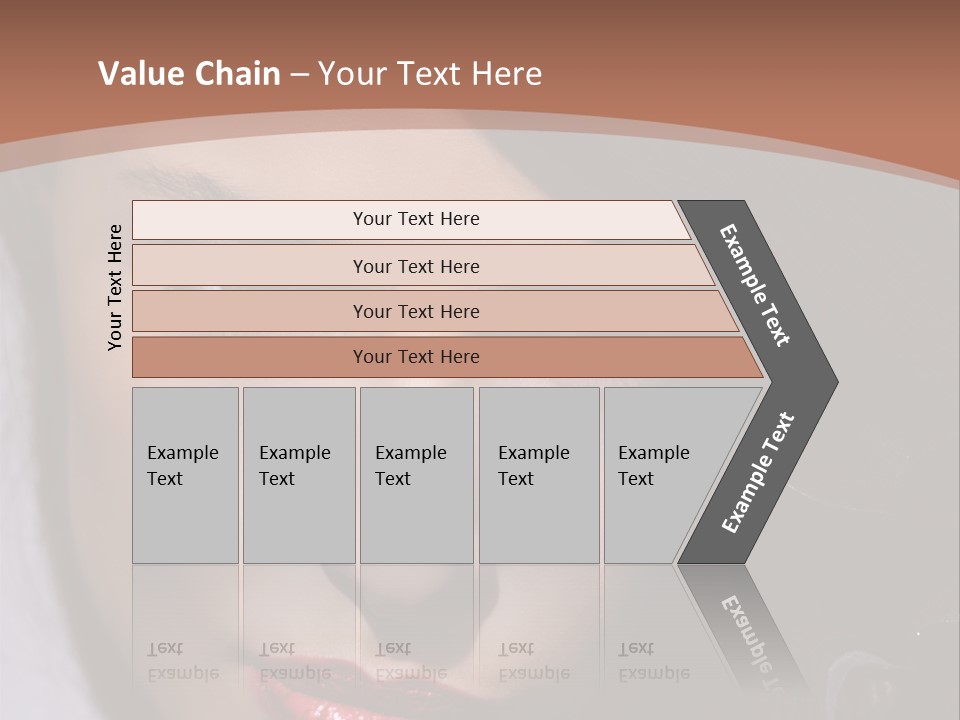 Sensual Lady Brunette PowerPoint Template