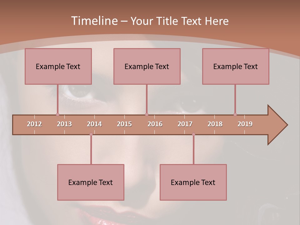 Sensual Lady Brunette PowerPoint Template