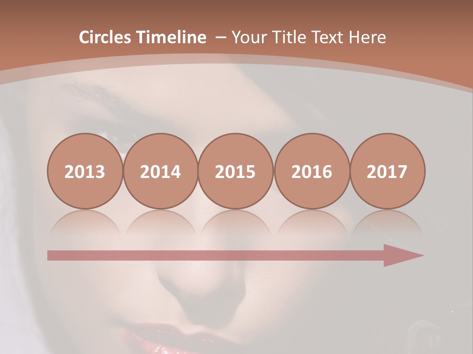 Sensual Lady Brunette PowerPoint Template