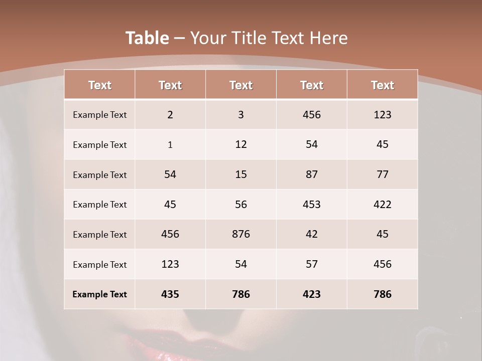 Sensual Lady Brunette PowerPoint Template