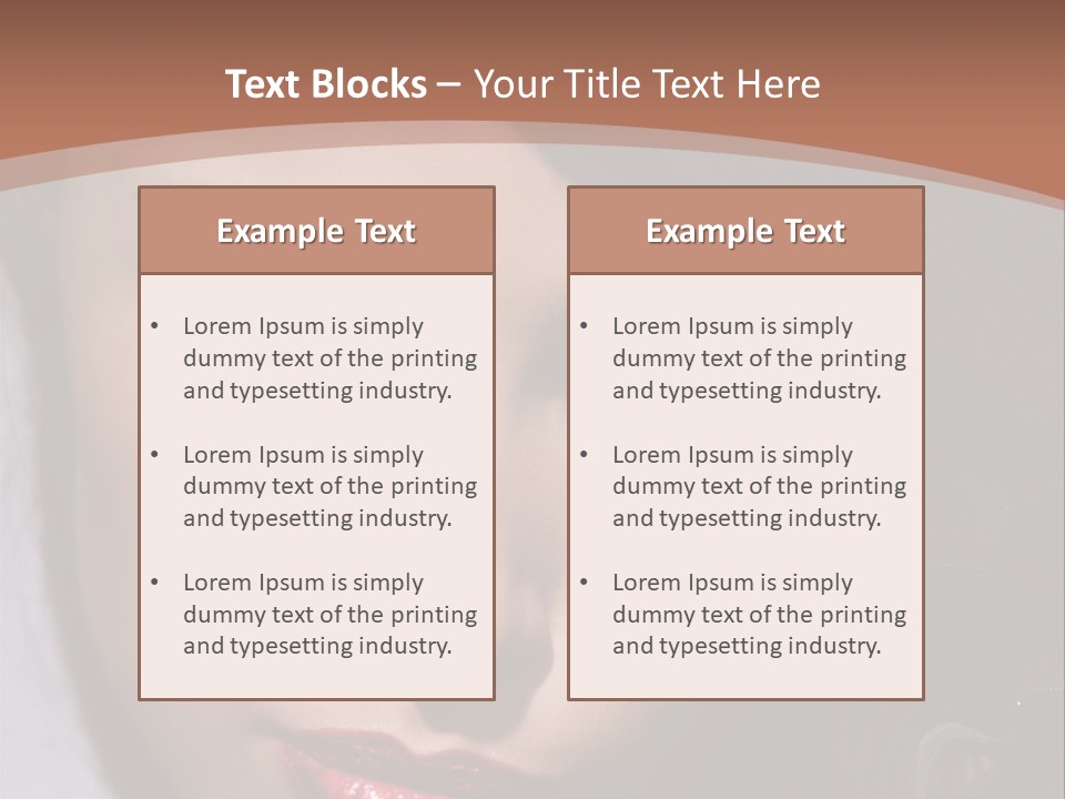 Sensual Lady Brunette PowerPoint Template