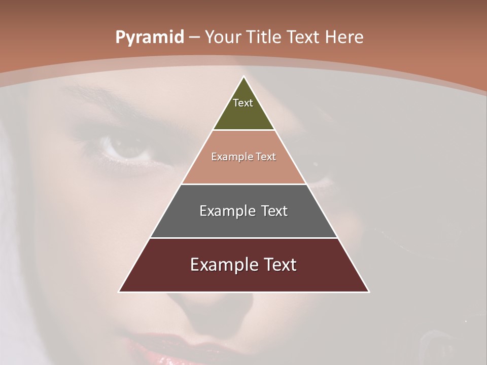 Sensual Lady Brunette PowerPoint Template