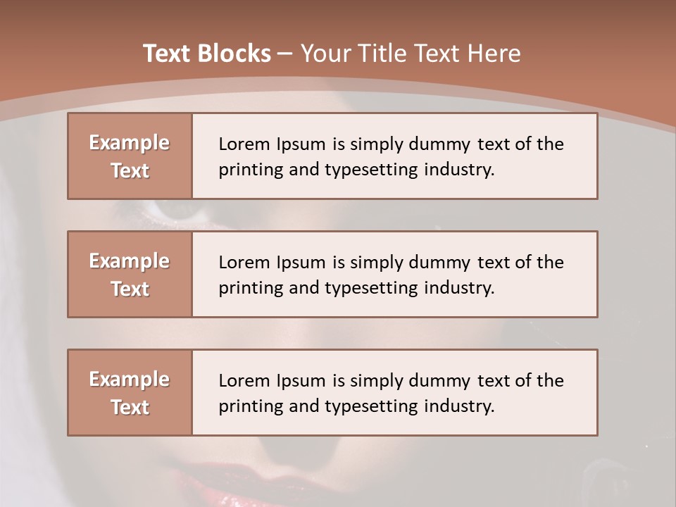 Sensual Lady Brunette PowerPoint Template