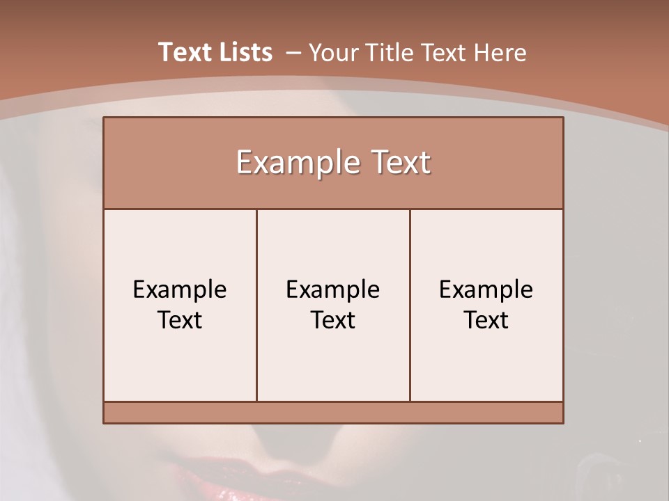 Sensual Lady Brunette PowerPoint Template