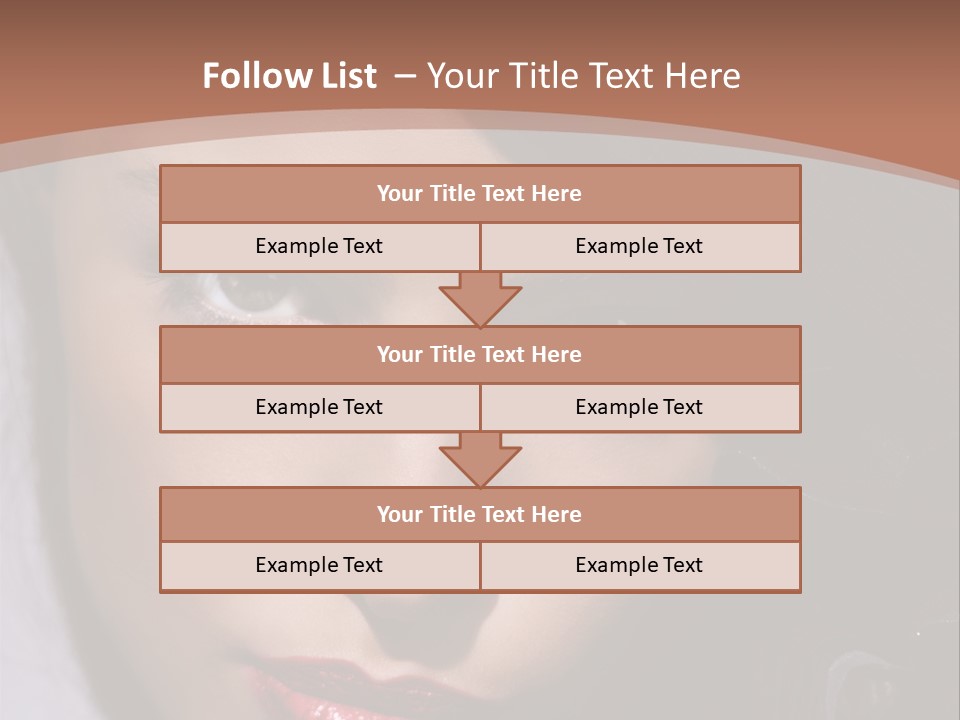 Sensual Lady Brunette PowerPoint Template