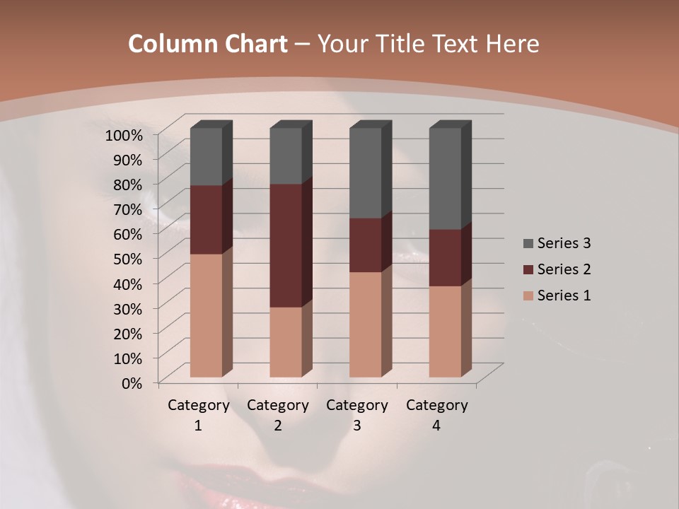 Sensual Lady Brunette PowerPoint Template