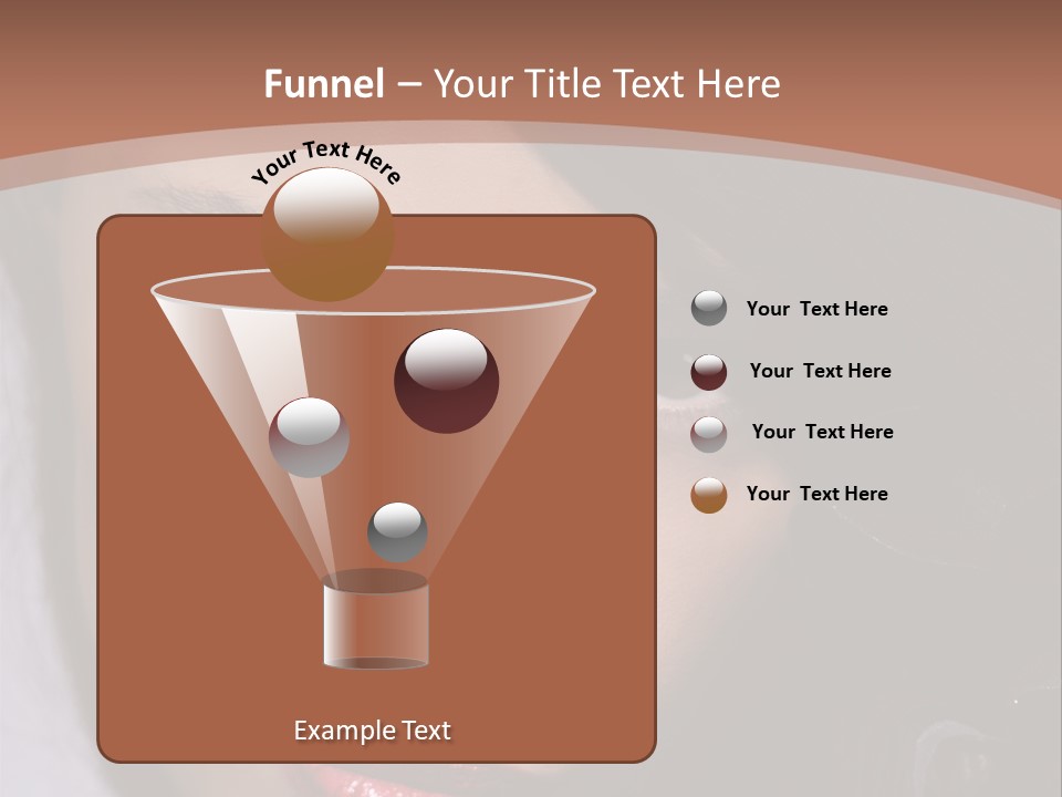 Sensual Lady Brunette PowerPoint Template