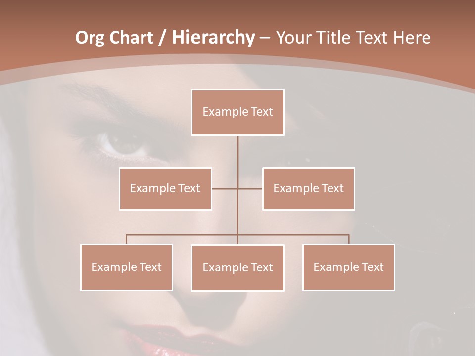 Sensual Lady Brunette PowerPoint Template