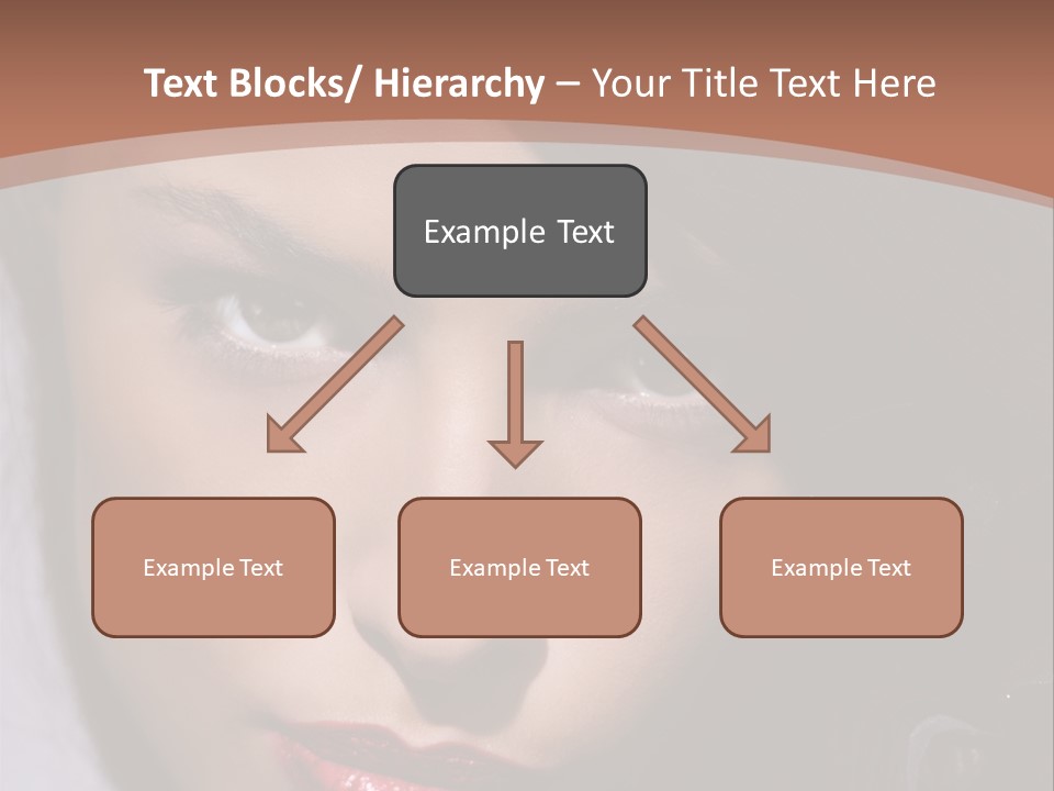 Sensual Lady Brunette PowerPoint Template