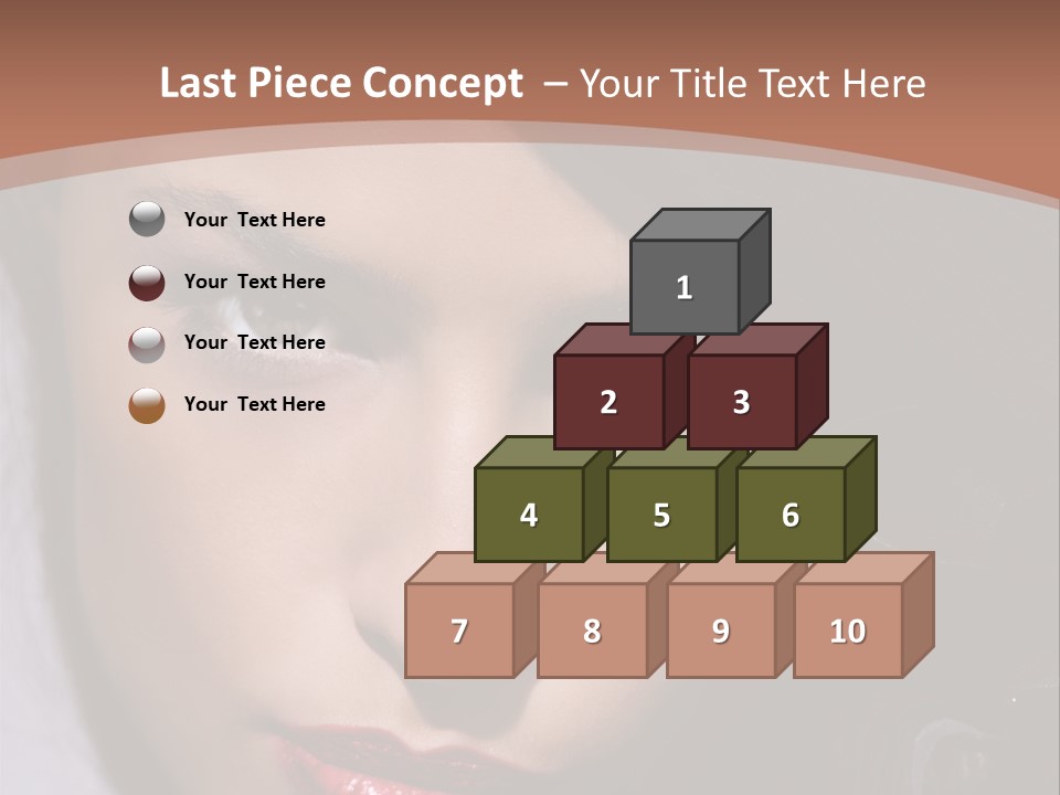 Sensual Lady Brunette PowerPoint Template