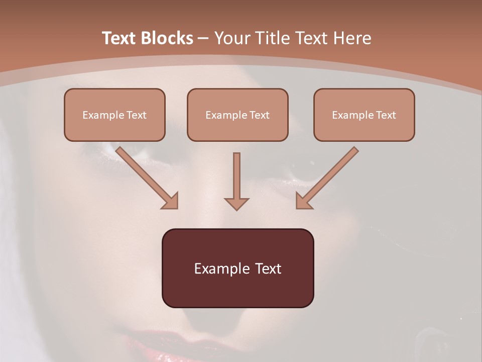 Sensual Lady Brunette PowerPoint Template