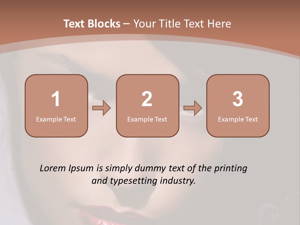 Sensual Lady Brunette PowerPoint Template