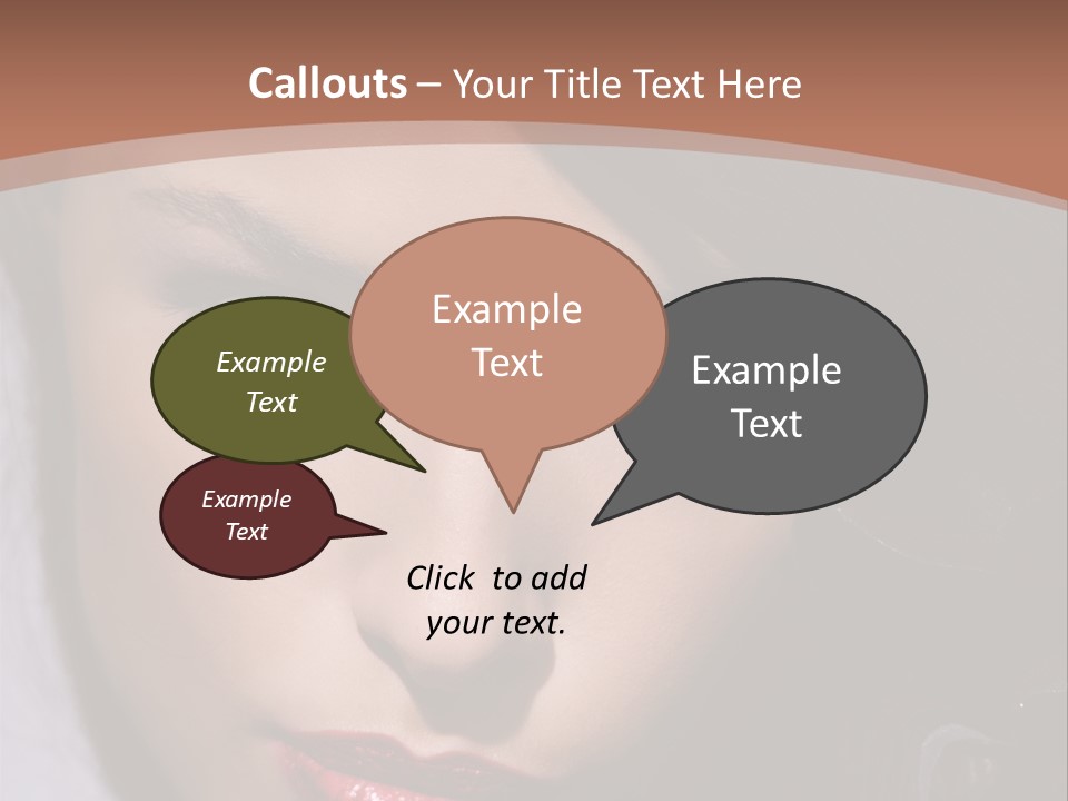 Sensual Lady Brunette PowerPoint Template