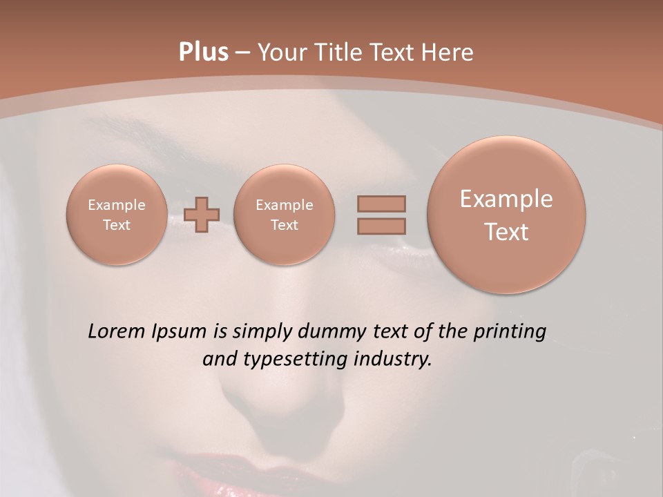 Sensual Lady Brunette PowerPoint Template