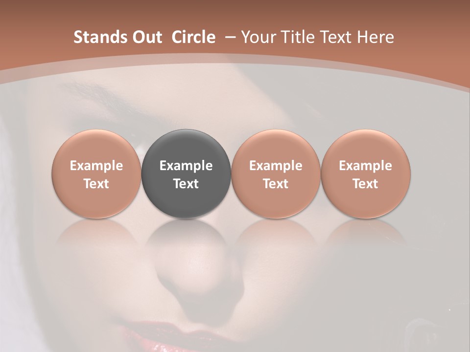 Sensual Lady Brunette PowerPoint Template