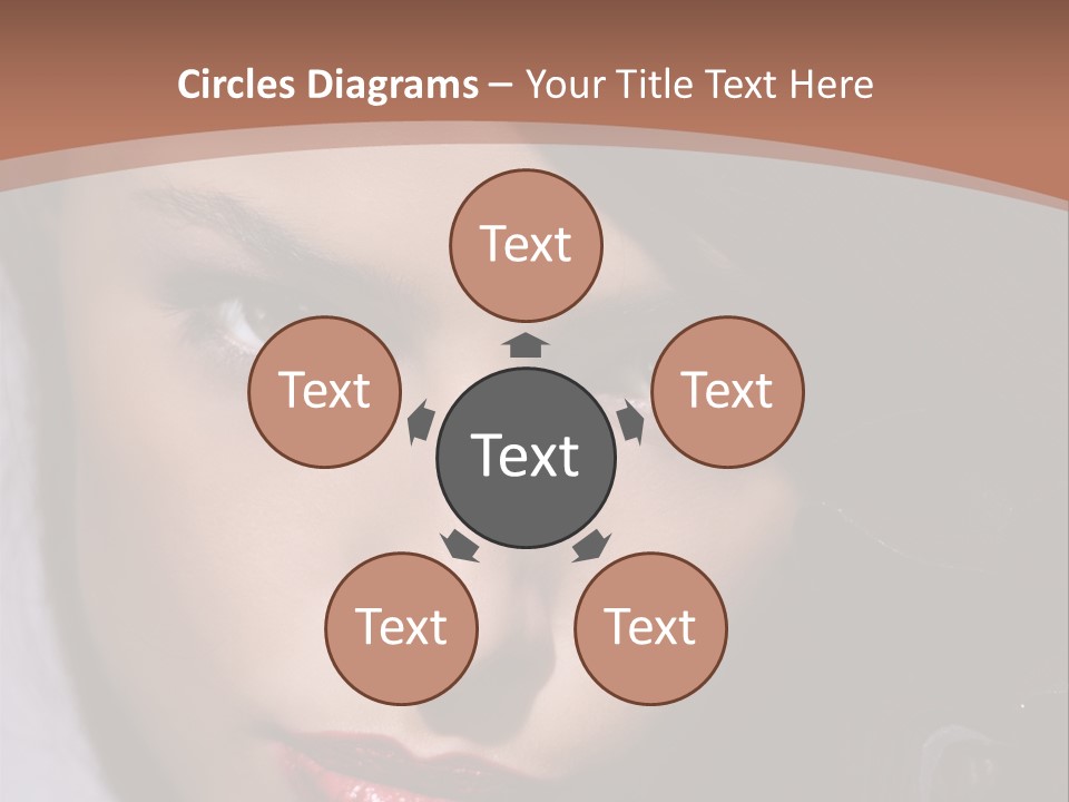 Sensual Lady Brunette PowerPoint Template