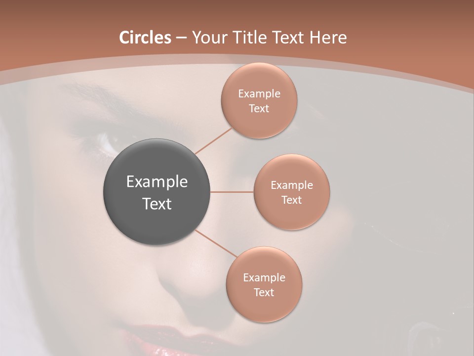 Sensual Lady Brunette PowerPoint Template