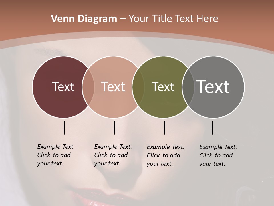 Sensual Lady Brunette PowerPoint Template