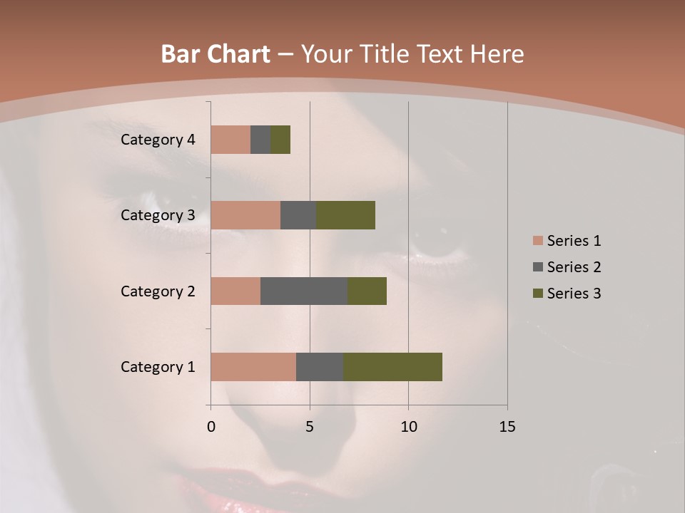 Sensual Lady Brunette PowerPoint Template