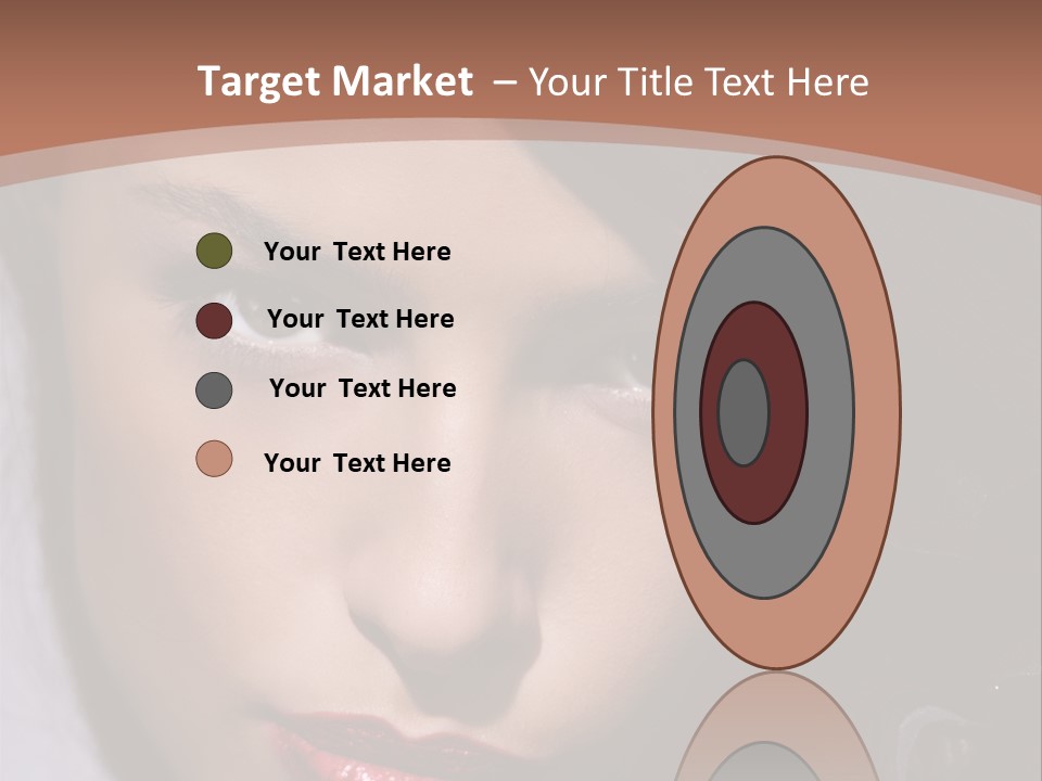 Sensual Lady Brunette PowerPoint Template