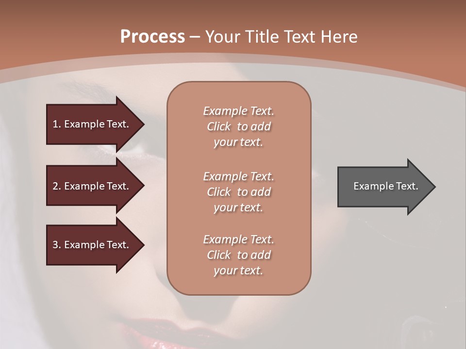 Sensual Lady Brunette PowerPoint Template