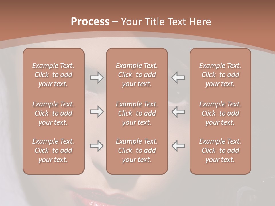 Sensual Lady Brunette PowerPoint Template