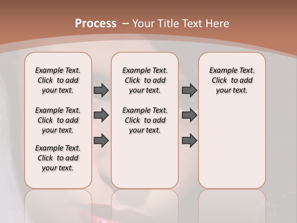 Sensual Lady Brunette PowerPoint Template