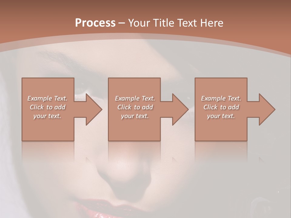 Sensual Lady Brunette PowerPoint Template